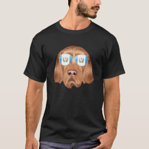 Guatemala Flag Wirehaired Vizsla Dog Guatemala Poc T-Shirt