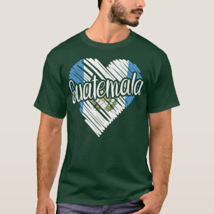 Guatemala For Men Guatemalan Heart Flag for Women  T-Shirt