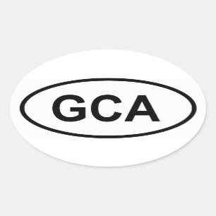 Guatemala "GCA" Oval Sticker