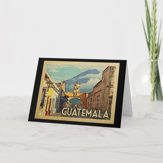 Guatemala Greeting Card Vintage Travel (Front)