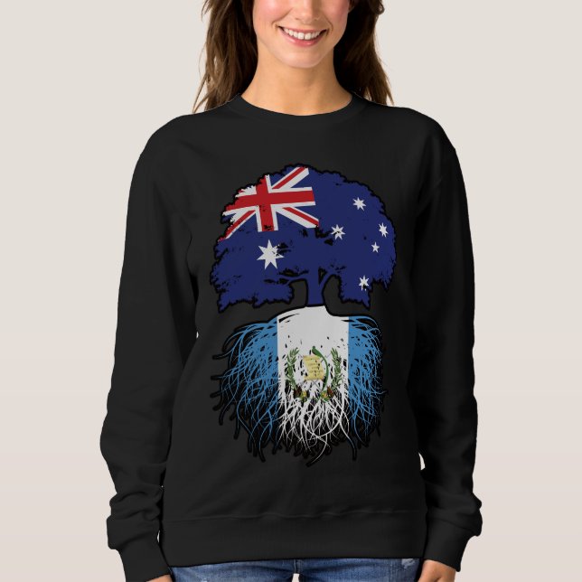 Guatemala Guatemalan Australian Australia Tree Sweatshirt (Front)