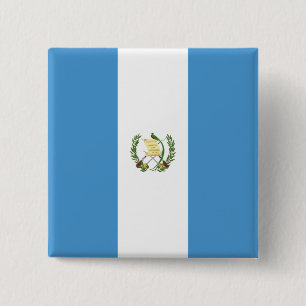 Guatemala (Guatemalan) Flag 15 Cm Square Badge