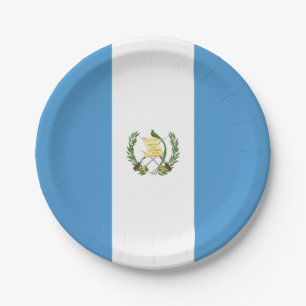 Guatemala (Guatemalan) Flag Paper Plate