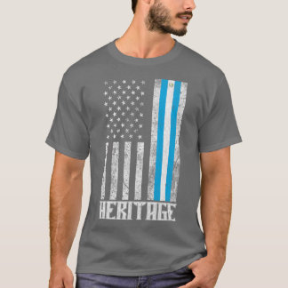 Guatemala Hispanic Heritage distressed flag 1 T-Shirt