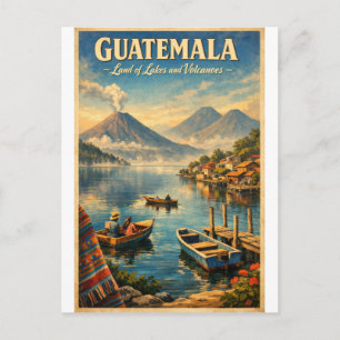 GUATEMALA – Land of Lakes and Volcanoes Postcard