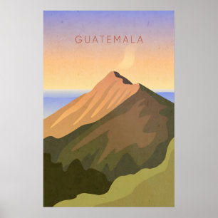 Guatemala Minimal Travel Poster