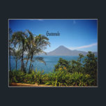 Guatemala, Nature's Beautiful Landscape Postcard<br><div class="desc">Guatemala landscape photograph,  volcano and lake,  postcard.</div>