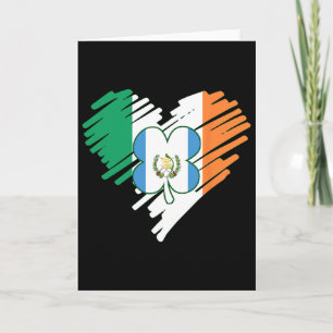 Guatemala Proud Guate Flag St. Patricks Day Shamro Card