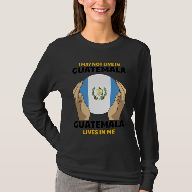 Guatemala Proud Hispanic Guate Flag Guatemalan Cha T-Shirt (Front)
