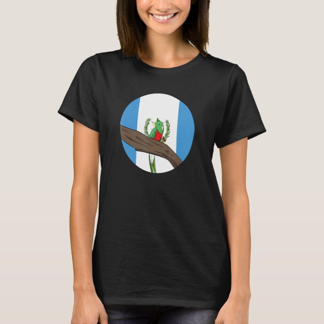 Guatemala Proud Hispanic Quetzal National Bird Gua T-Shirt (Front)