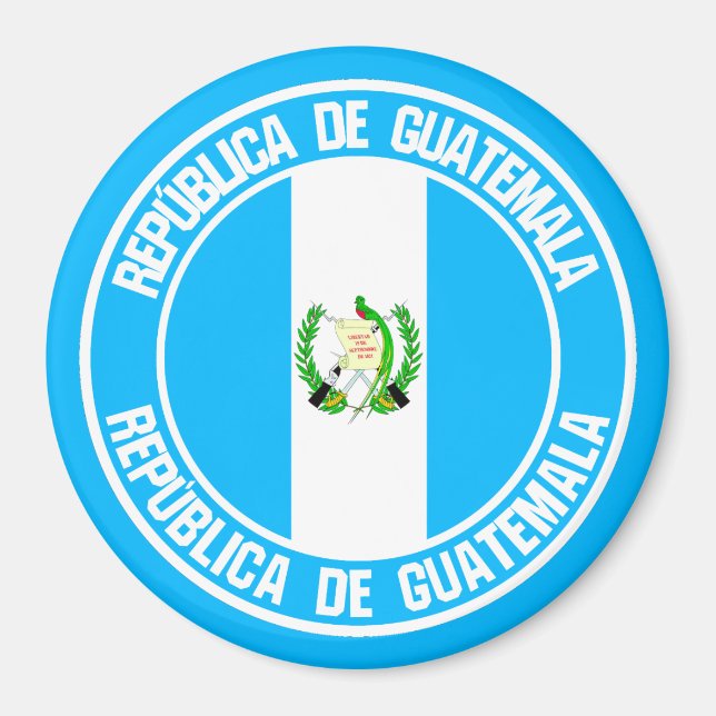 Guatemala Round Emblem Magnet (Front)