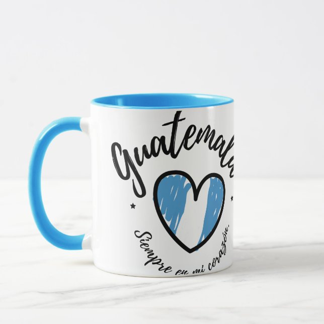 Guatemala Siempre en Mi Corazon I love Guatemala Mug (Left)