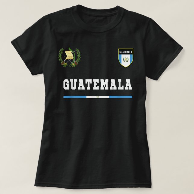 Guatemala SportSoccer Jersey Tee Flag Football (Design Front)