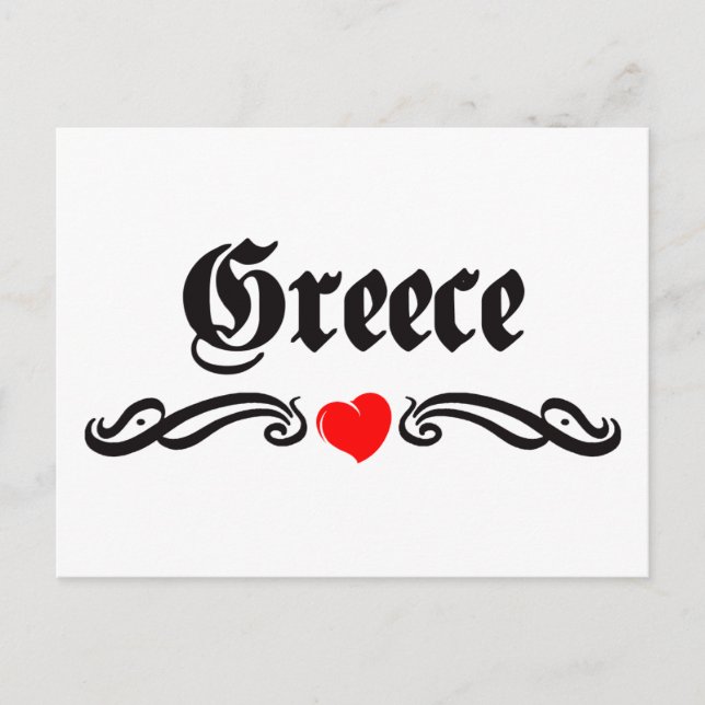 Guatemala Tattoo Style Postcard (Front)