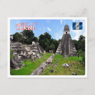 Guatemala - Tikal Mayan - Ruins - Postcard