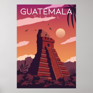Guatemala Tikal Poster