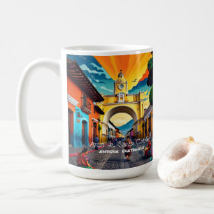 Guatemala Travel Vintage Retro Custom Coffee Mug