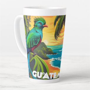 Guatemala Travel Vintage Retro Poster Wall Art Set Latte Mug