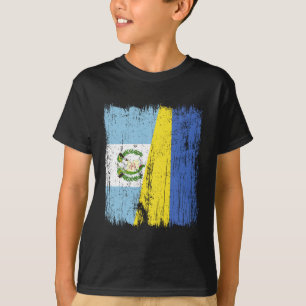 Guatemala Ukraine Half Flag Guatemalan Ukrainian H T-Shirt