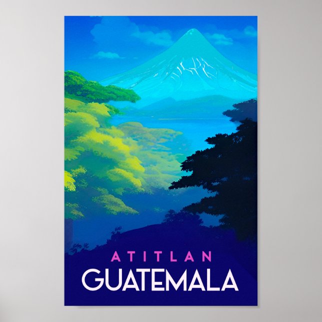 Guatemala vintage travel poster (Front)