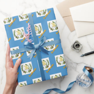 Guatemala Wrapping Paper, Guatemala Flag Patriots Paper