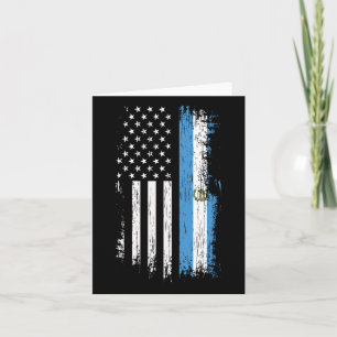 Guatemalan American Flag - Pride Guatemala Usa Shi Card