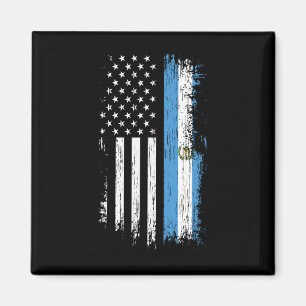 Guatemalan American Flag - Pride Guatemala Usa Shi Magnet