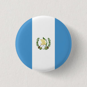 Guatemalan Flag, Flag of Guatemala 3 Cm Round Badge