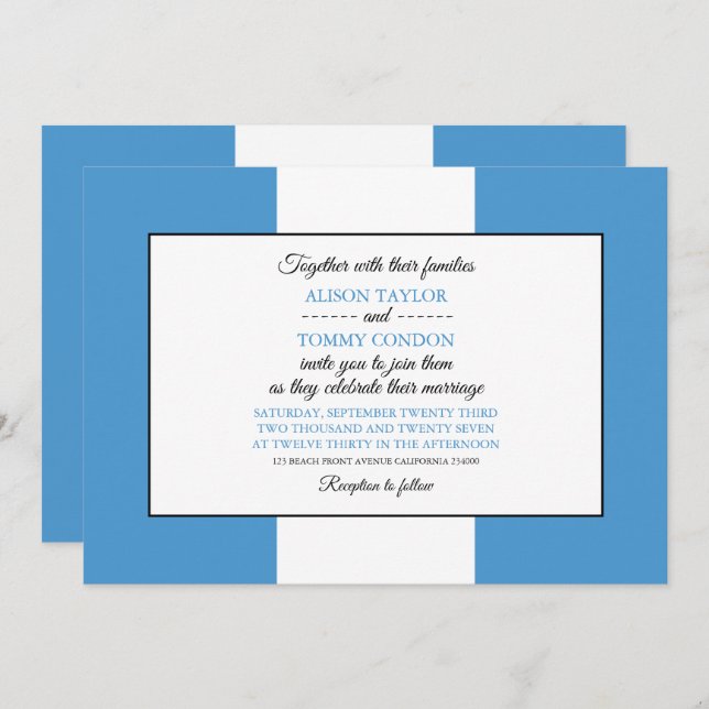 Guatemalan Flag, Flag of Guatemala Wedding Invitation (Front/Back)