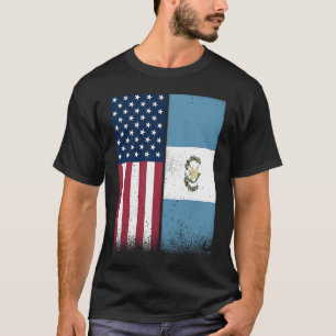 Guatemalan Flag USA And Guatemala Flags Proud T-Shirt