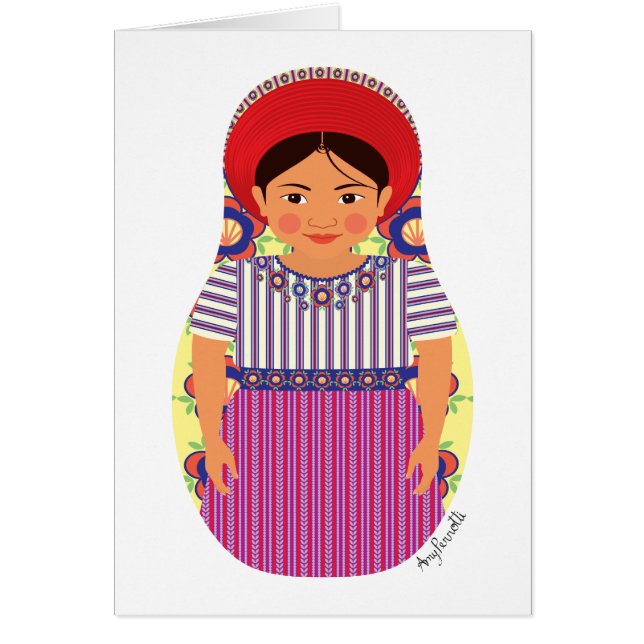 Guatemalan Matryoshka Card (Front)