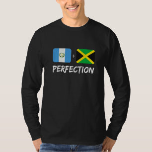 Guatemalan Plus Jamaican Perfection Mix Flag Herit T-Shirt