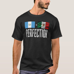 Guatemalan Plus Mexican Perfection Heritage Flag L T-Shirt