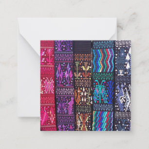 Guatemalan textile designs card