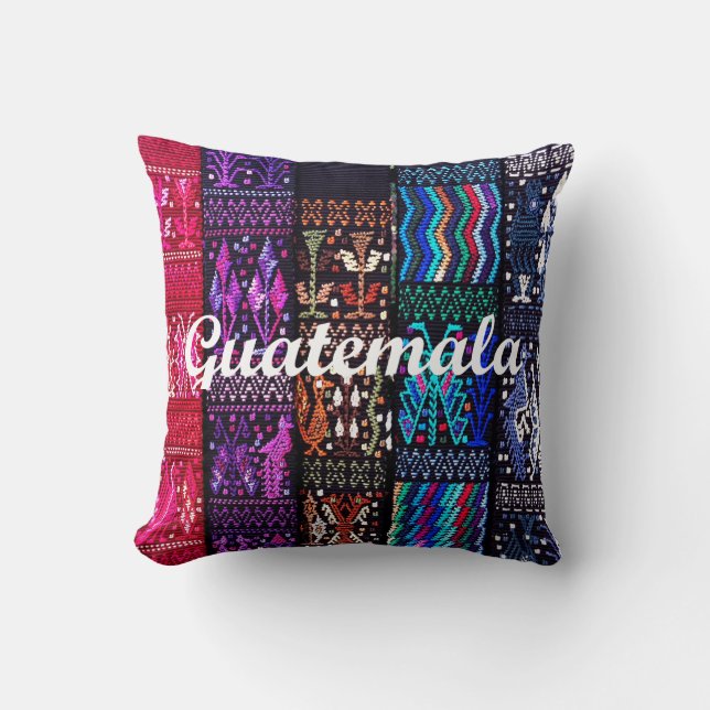 Guatemalan textile designs. cushion (Front)