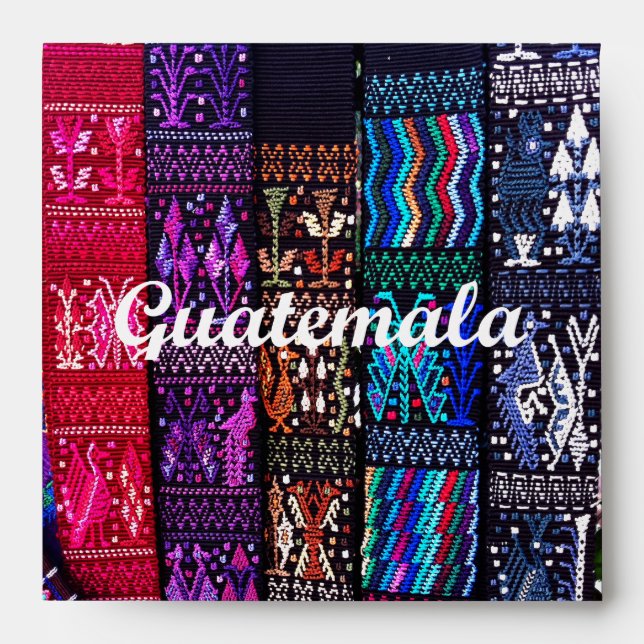 Guatemalan textile designs. envelope (Front)