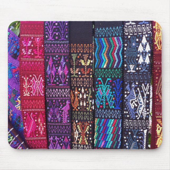 Guatemalan textile designs mouse pad (Front)