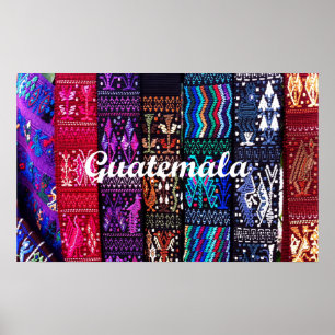 Guatemalan textile designs. poster