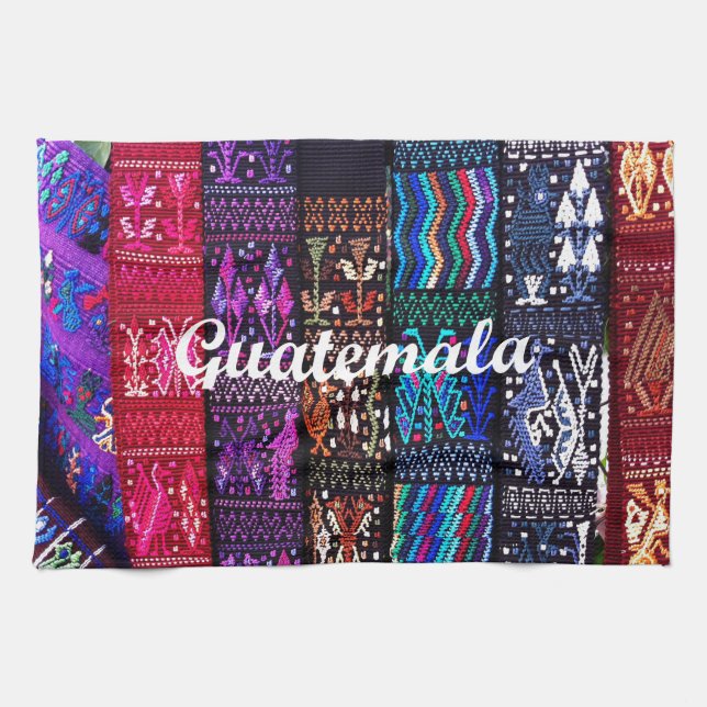 Guatemalan textile designs. tea towel (Horizontal)