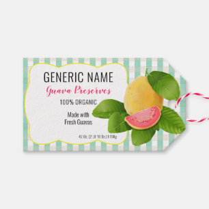 Guava Fruit Canning Jar Label