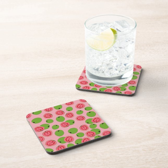 Guava Fruit Pattern   Coaster (Right Side)