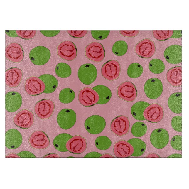 Guava Fruit Pattern  Cutting Board (Front)