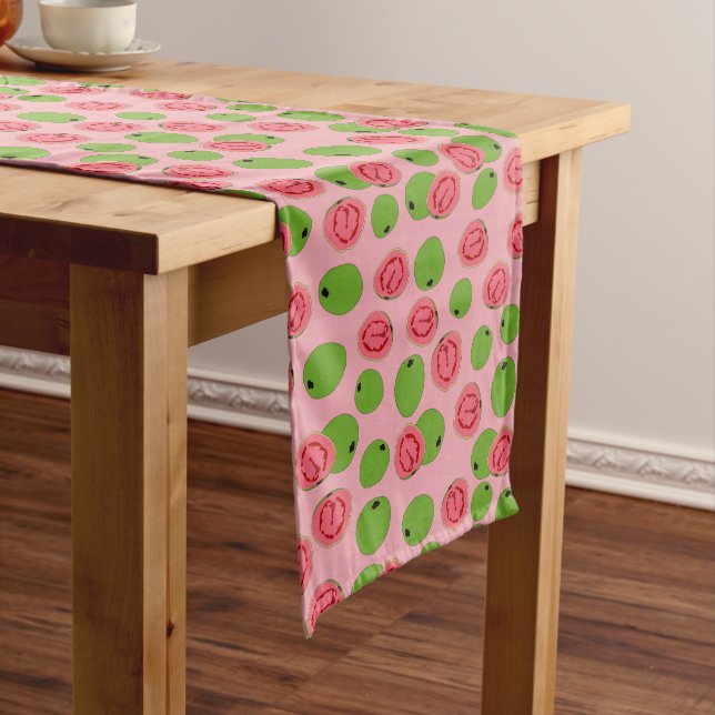 Guava Fruit Pattern  Long Table Runner (In Situ)