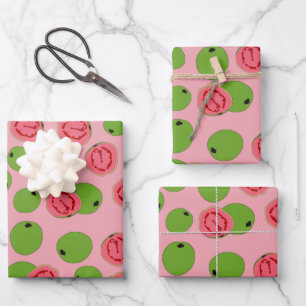 Guava Fruit Pattern   Wrapping Paper Sheet