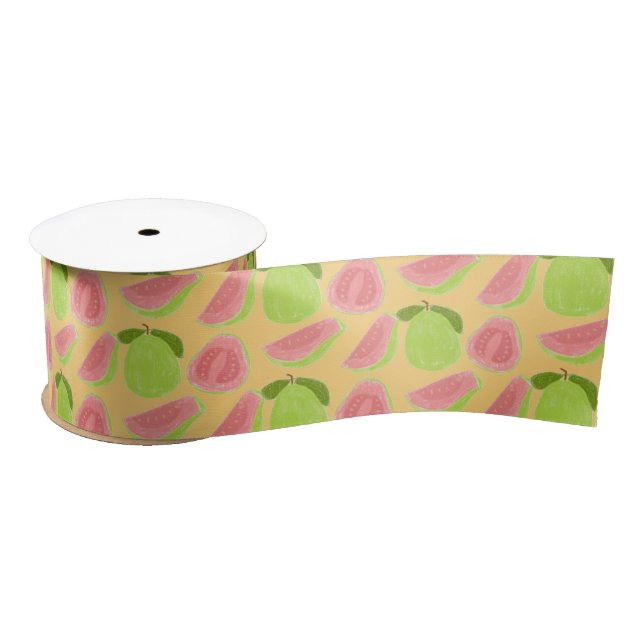 Guava Fruit Satin Ribbon (Spool)