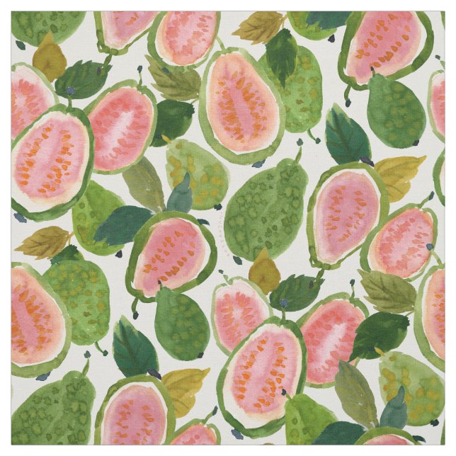 GUAVA GOODNESS Fruit Fabric (Swatch)