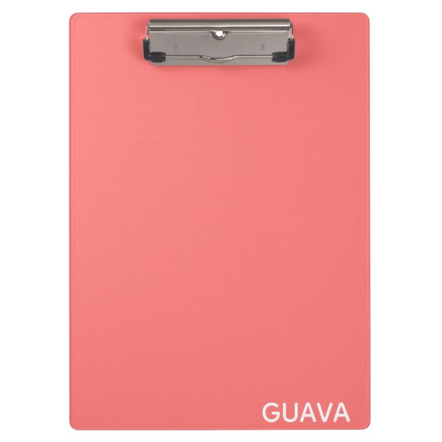 Guava pink color name clipboard (Front)