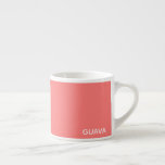 Guava pink color name espresso cup<br><div class="desc">The warm pink of guava fruit.</div>