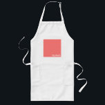 Guava pink color name long apron<br><div class="desc">The warm pink of guava fruit.</div>