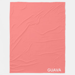Guava pink colour name fleece blanket